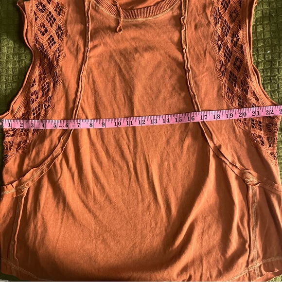 Free People Women’s Table for Two Tee Tunic Top Color Bronzer Size XS - Picture 6 of 15